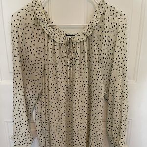Chaps Polka Dot Blouse